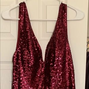 Ombre Sparkle Evening Gown